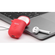 Купить Bluetooth гарнитура Hoco E39 (белый-красный)