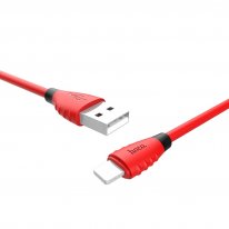 USB кабель Hoco X27 Lightning для зарядки и синхронизации (красный) 1,2 метра