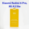 Защитное стекло Xiaomi Mi A2 Lite, Redmi 6 Pro (черный) 5d