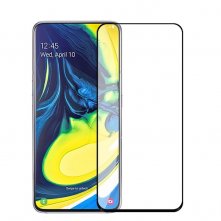 Защитное стекло Samsung Galaxy A80 (черный) 5D