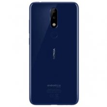 Задняя крышка (стекло) для Nokia 5.1 plus (глянцевый индиго)