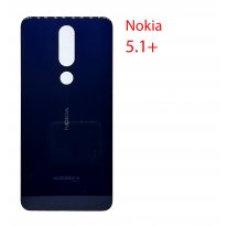 Задняя крышка (стекло) для Nokia 5.1 plus (черный)
