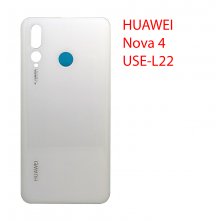 Задняя крышка (стекло) для Huawei Nova 4 VCE-L22 (белый)