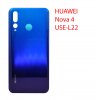 Задняя крышка (стекло) для Huawei Nova 4 VCE-L22 (синий)