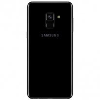 Задняя крышка (стекло) для Samsung Galaxy A8+ (SM-A730F) чёрная