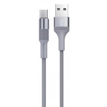 USB кабель Borofone BX21 Micro для зарядки и синхронизации (серый) 1 метра