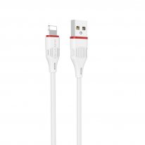 USB кабель Borofone BX17 Lightning для зарядки и синхронизации (белый) 1 метра
