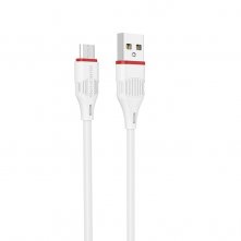 USB кабель Borofone BX17 Type-C для зарядки и синхронизации (белый) 1 метра