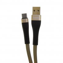 USB кабель Hoco U39 Micro для зарядки и синхронизации (черно-золотой) 1,2 метра