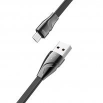 USB кабель Hoco U57 Micro для зарядки и синхронизации (черный) 1,2 метра