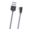 USB кабель Borofone BX26 Lightning для зарядки и синхронизации (металлически-серый) 1 метра