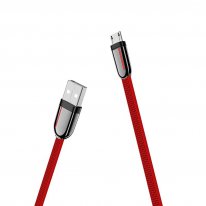 USB кабель Hoco U74 Micro для зарядки и синхронизации (красный) 1,2 метра