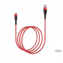 USB кабель Borofone BX32 micro для зарядки и синхронизации (красный) 1 метра