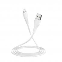 USB кабель Borofone BX18 Lightning для зарядки и синхронизации (белый) 3 метра