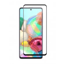 Защитное стекло Samsung Galaxy A71 (черный) 5D