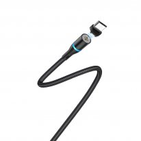 USB кабель Borofone BU16 Micro зарядка магнитная (черный) 1,2 метра