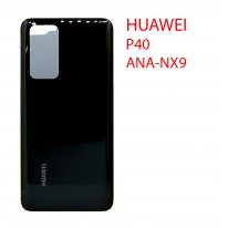 Задняя крышка (стекло) для Huawei P40, ANA-NX9, ANA-NX9 Dual (черный)