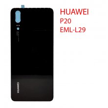 Задняя крышка (стекло) для Huawei P20 (EML-L29, EML-L29C, EML-AL00) черная