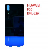 Задняя крышка (стекло) для Huawei P20 (EML-L29, EML-L29C, EML-AL00) полночный синий