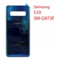 Задняя крышка для (стекло) Samsung Galaxy S10 (G9730) синий