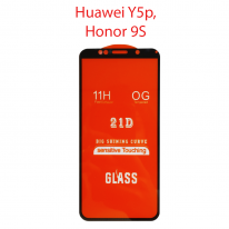 Защитное стекло Huawei Y6p (MED-LX9N) черный 5D