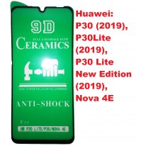 Защитная гидрогелевая пленка Huawei P30 Lite, P30, NOVO 4E черный