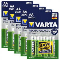 Аккумулятор Varta 2600mAh АА NiMh тип AA R06 LR6 LR06 (4 шт. в одной упаковке)