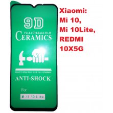 Защитная гидрогелевая пленка Xiaomi Mi 10, Mi 10 lite, Redmi 10X 5G (Черный)