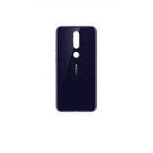 Задняя крышка (стекло) для Nokia 6.1 plus (глянцевый индиго)