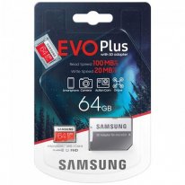 Карта памяти Samsung EVO Plus (UHS-1) 64GB