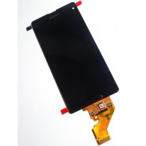 Экран (модуль) для телефона Sony Xperia Z1 Compact оригинал (Б.У) черный