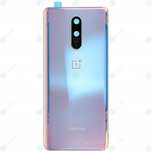 Задняя крышка (стекло) для OnePlus 8 европейская версия (сиреневый)