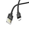 USB кабель Hoco U55 Lightning для зарядки и синхронизации (черный) 1,2 метра