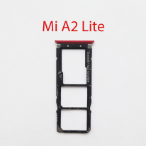 Cим-лоток (Sim-слот) Xiaomi Redmi 6Pro, Mi A2 Lite (красный)
