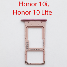 Cим-лоток (Sim-слот) Huawei Honor 10i, Honor 20e розовый