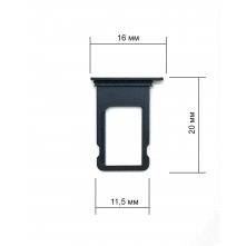 Cим-лоток (Sim-слот) Apple iPhone 7 plus черный