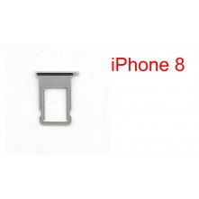 Cим-лоток (Sim-слот) Apple iPhone 8 (серебро)