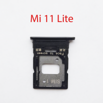 Cим-лоток (Sim-слот) Xiaomi Mi11, Mi11 Lite (черный)