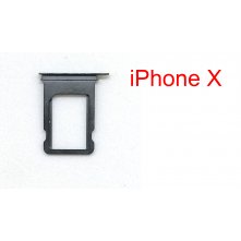 Cим-лоток (Sim-слот) Apple iPhone 10 (серый космос)