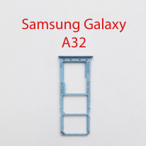Cим-лоток (Sim-слот) Samsung Galaxy A32 (SM-A325F) голубой