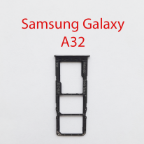 Cим-лоток (Sim-слот) Samsung Galaxy A32 (SM-A325F) черный