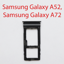 Cим-лоток (Sim-слот) Samsung Galaxy A52 (SM-A525F) черный