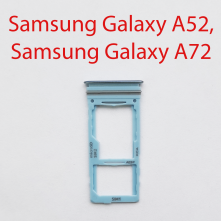 Cим-лоток (Sim-слот) Samsung Galaxy A52 (SM-A525F) синий
