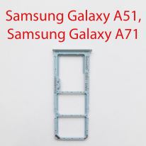 Cим-лоток (Sim-слот) Samsung Galaxy A51 (SM-A515F) синий