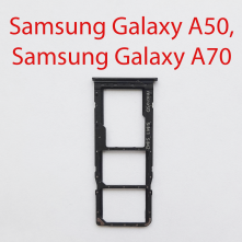 Cим-лоток (Sim-слот) Samsung Galaxy A50 (SM-A505F) черный