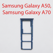 Cим-лоток (Sim-слот) Samsung Galaxy A50 (SM-A505F) синий